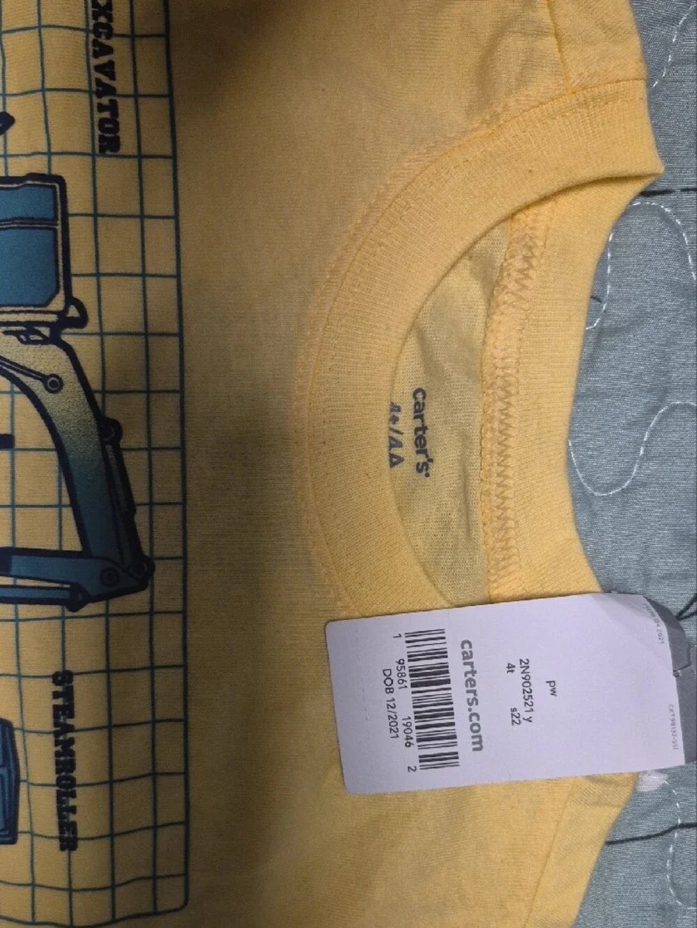 Carter's Yellow Construction Trucks Graphic Tee - Boys